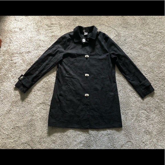 George Cotton Trench coat jacket size M Classic - Picture 12 of 13